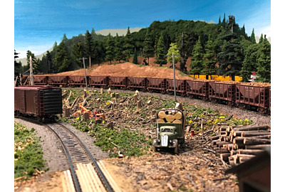 Model railroading scenes for 1/8/21