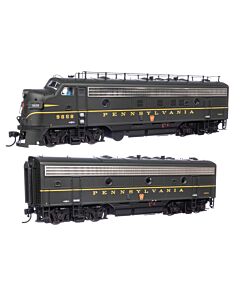 EMD FP7 & F7B Standard DC -- Pennsylvania Railroad EFP-15 #9858A, EH-15 #9858B (Brunswick Green, Keystone
