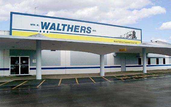 Entrance to Walthers store, office and distribution center in Milwaukee, Wisconsin